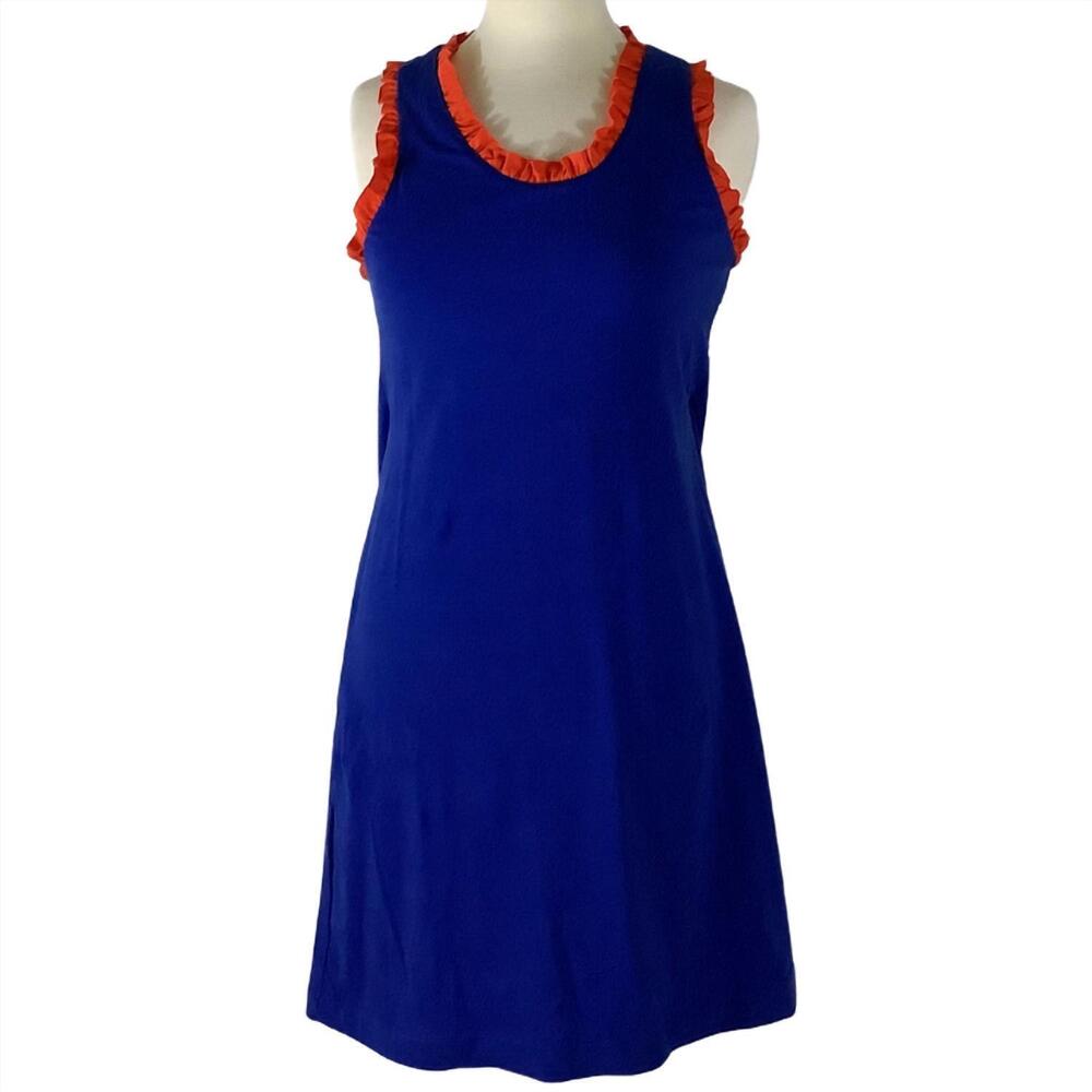 NEW TRU COLORS maggie dress in blue/orange